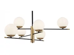 Candelabru auriu/ alb din metal cu 6 becuri Nostalgia Maytoni