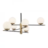 Candelabru auriu/ alb din metal cu 6 becuri Nostalgia Maytoni